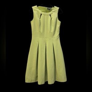 Sharagano size 4 A-Line light green dress